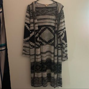 Live and Let Live Multicolored Aztec Cardigan Sweater Women’s Clothing Size XL